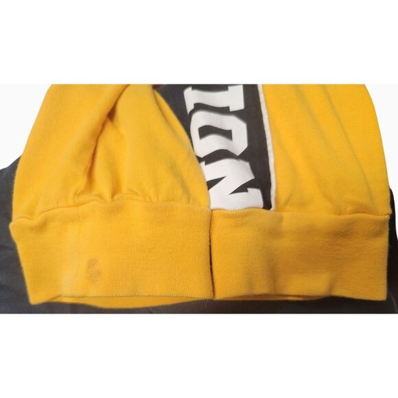 Victoria's Secret Pink Yellow Long Sleeve Shirt With Black Stripe Accents Size L - Picture 10 of 13